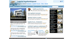 Desktop Screenshot of lagunaingatlan.hu